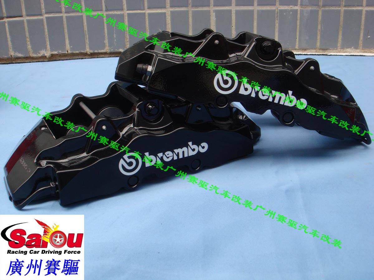 保時(shí)捷卡宴 奧迪Q7 途銳升級(jí)BREMBO 8活塞競(jìng)技版卡鉗套裝 380MM分體盤