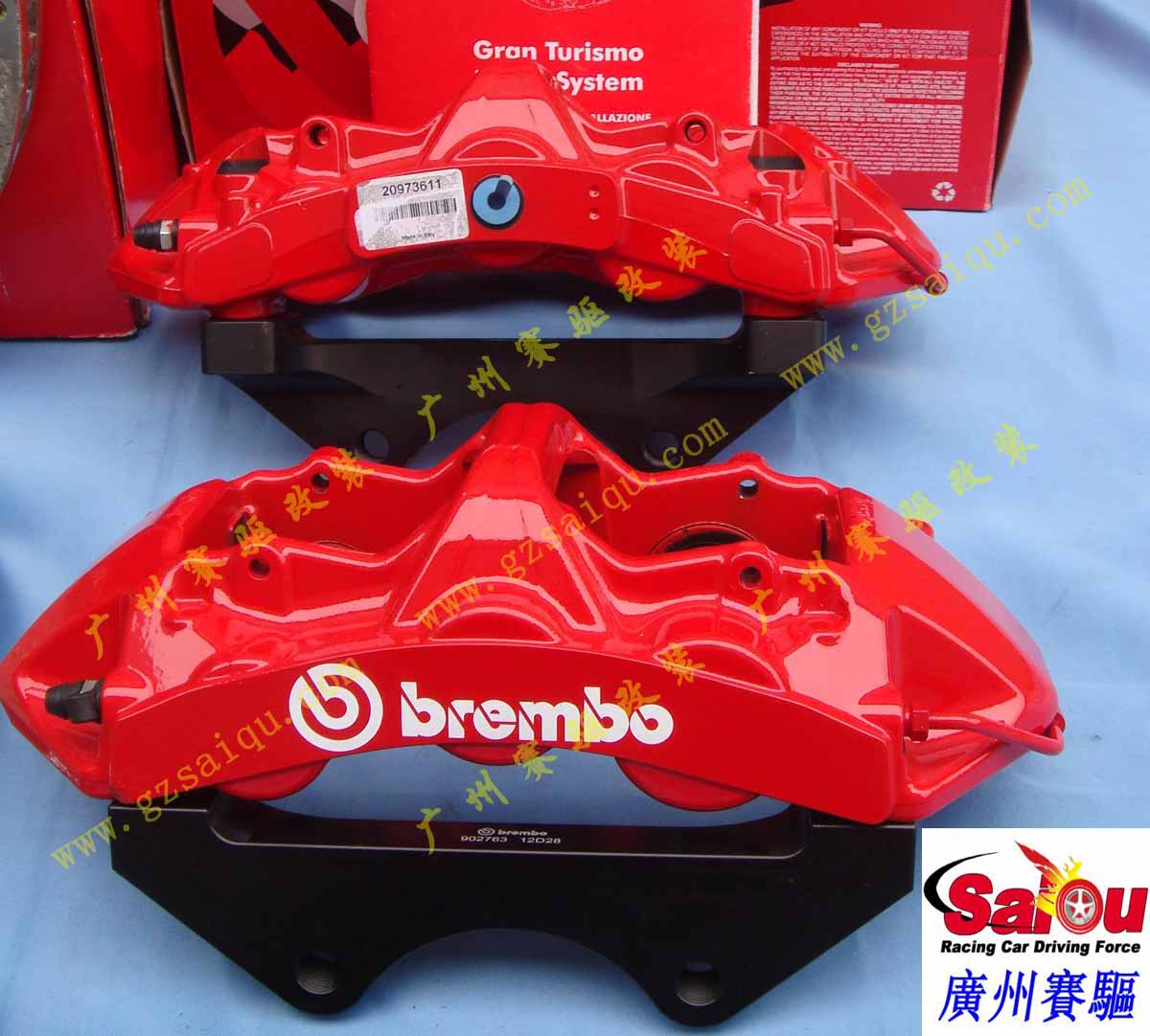 紅色大六活塞BREMBO剎車卡