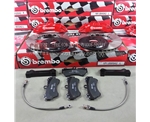 大眾GTI升級brembo卡宴剎車套裝 brembo六活塞剎車卡鉗鮑魚