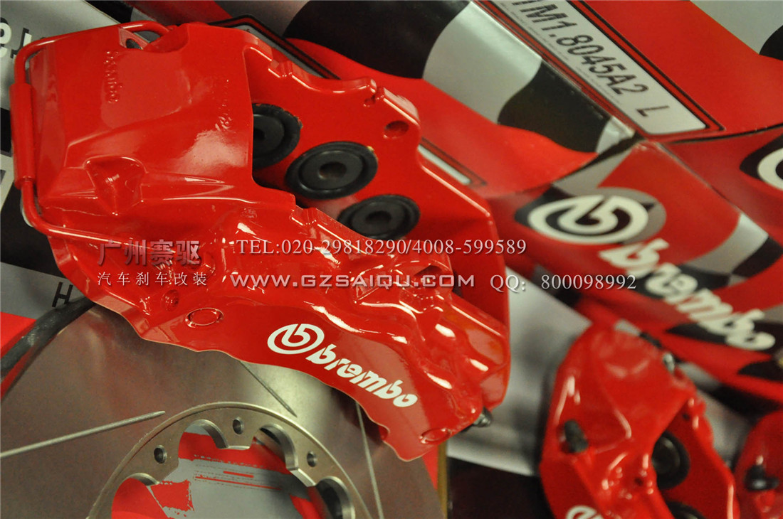 brembo卡宴六活塞剎車套件