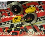 英菲尼迪FX35安裝brembo F40剎車套裝 卡鉗 剎車盤 合頭 橋碼